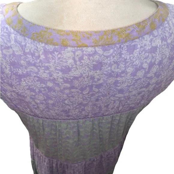 Roller Rabbit Lavender and White Midi Dress - Picture 9 of 9